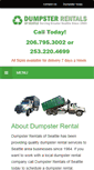 Mobile Screenshot of dumpsterrentalsofseattle.com